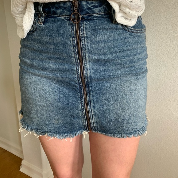 Free people zip denim mini - Picture 4 of 7
